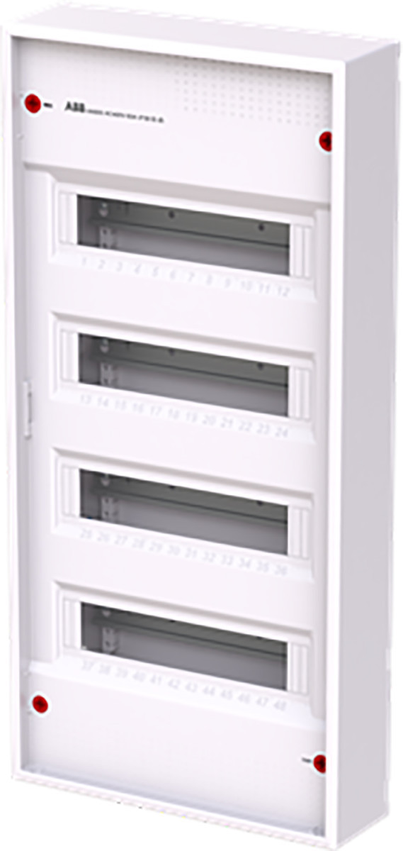 ABB Componenten AK600 Installatiekast, 48M, 4R, zonder deur, ral9016