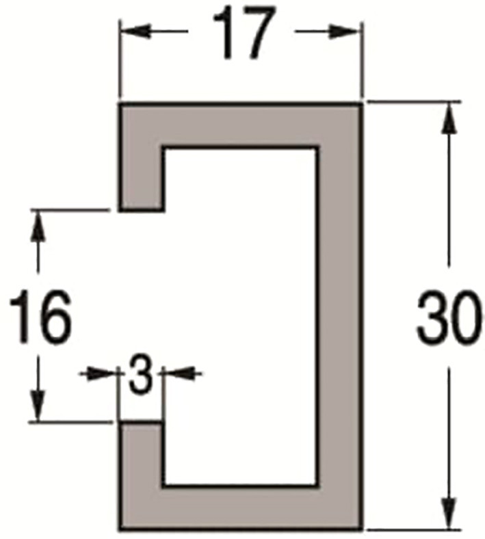 ABB Componenten APO Alum Profiel/L=3M