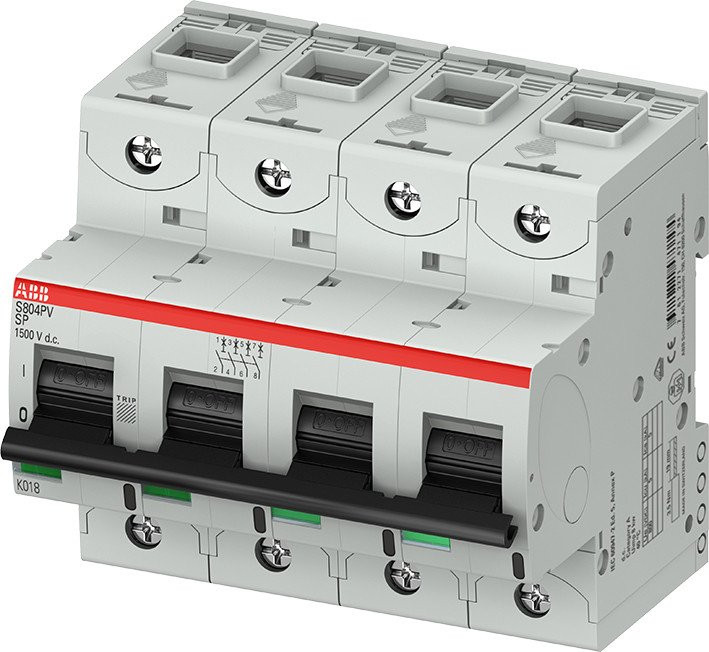 ABB Componenten System pro M compact Automaat S800PV 5ka, 4P, curve PV, 32a