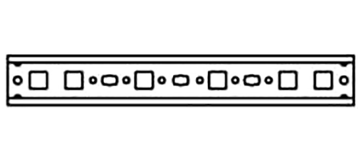 ABB Componenten CombiLine N Din-Profiel 12mod, 35x15, set Á 30ST
