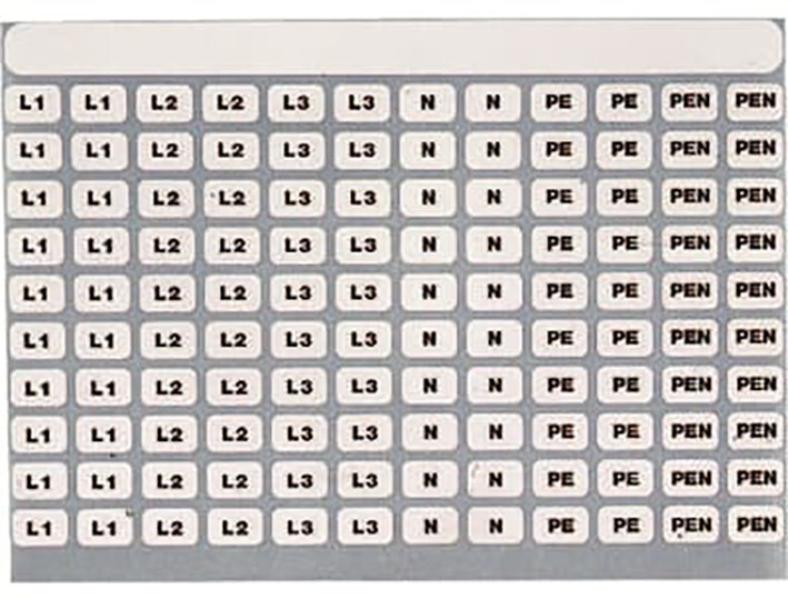 ABB Componenten CombiLine N Labelling System voor railsysteem