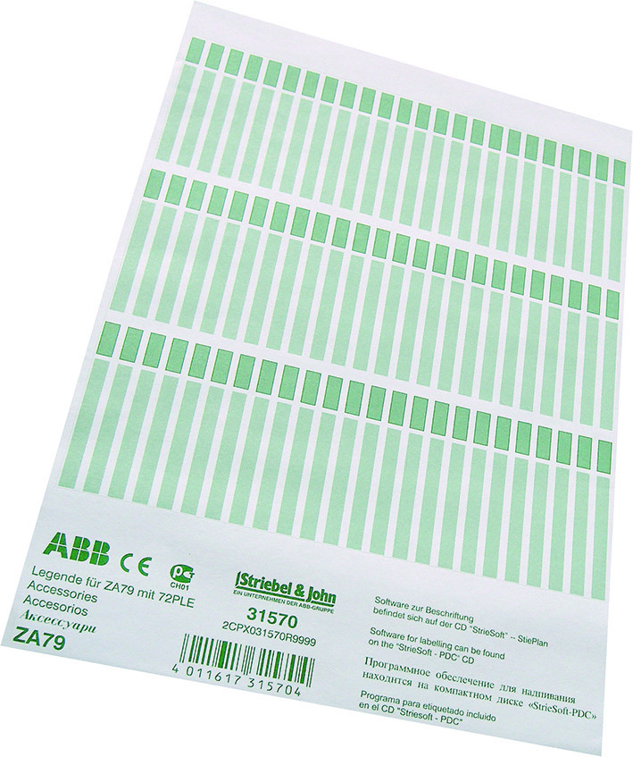 ABB Componenten ComfortLine, TwinLine, CombiLine N Codeervel / plaklabels