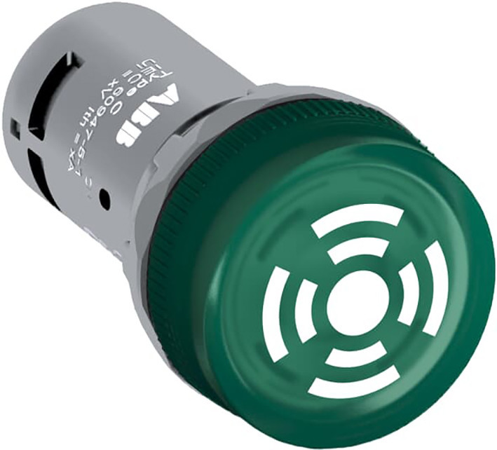 ABB Componenten Drukknoppen / Compact Groene Buzzer verlicht 24vac/DC
