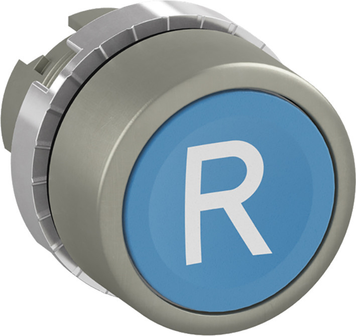 ABB Componenten Drukknoppen / P9M Drukknop Terugverend 'R' blauw