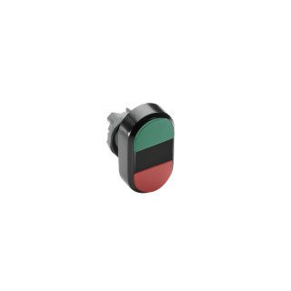 ABB Componenten Drukknoppen / Modular Dubbele Drukknop verhoogd, groen/rood