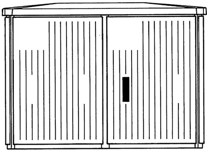 ABB Componenten EH PEDESTAL Eh/GD-ap voetpadkast ap 875x1200x541