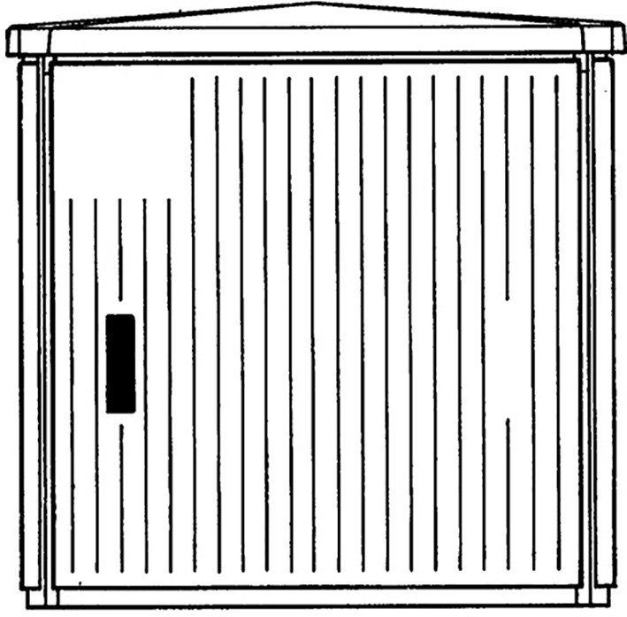 ABB Componenten EH PEDESTAL Eh/GD-ap voetpadkast ap 875x871x541