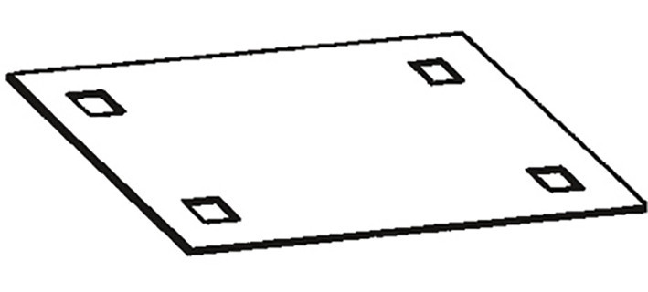 ABB Componenten EH3 BODEMPLAAT DIN 2