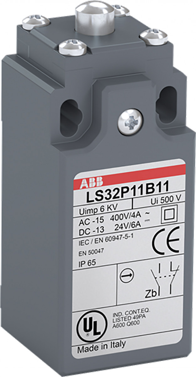 ABB Componenten Eindschakelaars Eindeloopschakelaar LS30 serie 30MM kunststof beh., iso 16, bistabiel