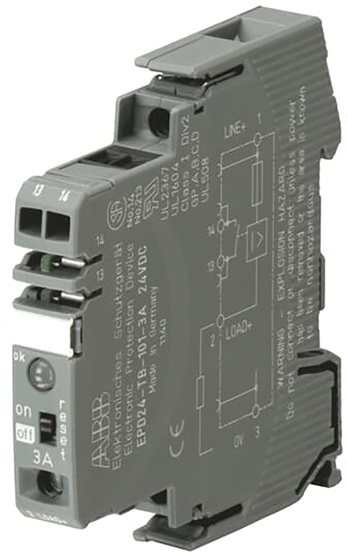 ABB Componenten System pro M compact Elektronische Beveiligingsschakelaar 24V DC, 3 A