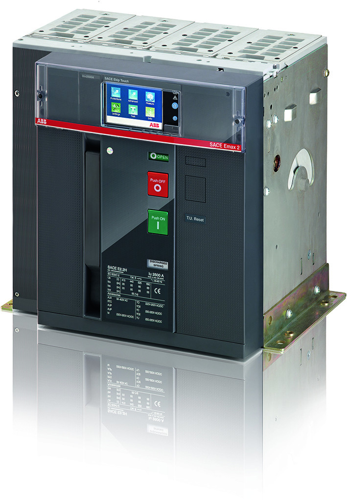 ABB Componenten Emax 2 Emax2 E2.2N hi-touch lsig in=2500a vast met HR/VR aansluiting 4 polig