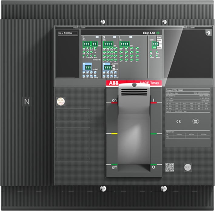 ABB Componenten Emax XT Inclusief Vermogensautomaat en accessoires 1sda101172r1 XT7H 1250 ekip