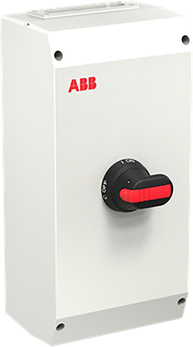 ABB Componenten Enclosed Switches Ote80gt6b Emc onderhoudsschakelaar plastic, 80a, 6P, zwarte hendel, me