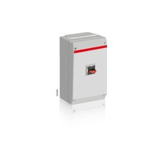 ABB Componenten Enclosed Switches Werkschakelaar 3P 30KW, 2 X M32 + M16, 1M zwarte knop