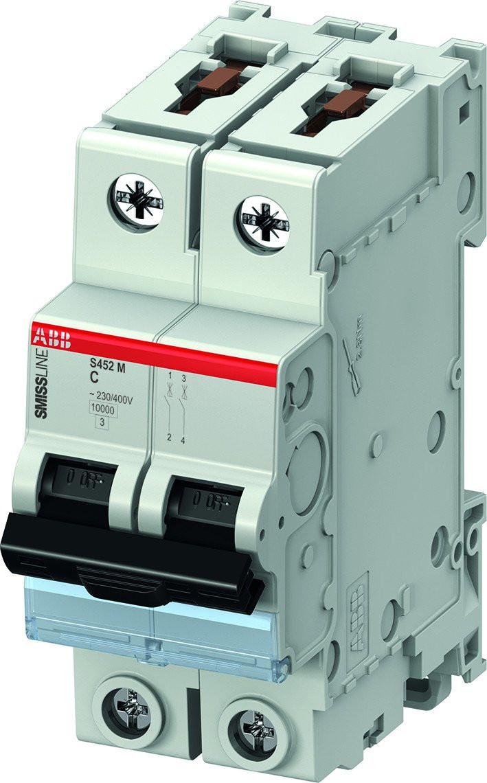 ABB Componenten Smissline Installatieautomaat 2 polig, 16a, C kar. classic line