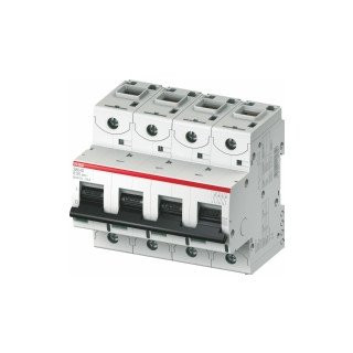ABB Componenten System pro M compact Installatieautomaat 50ka, 13a, K kar, 4 polig ring terminal aansluitin