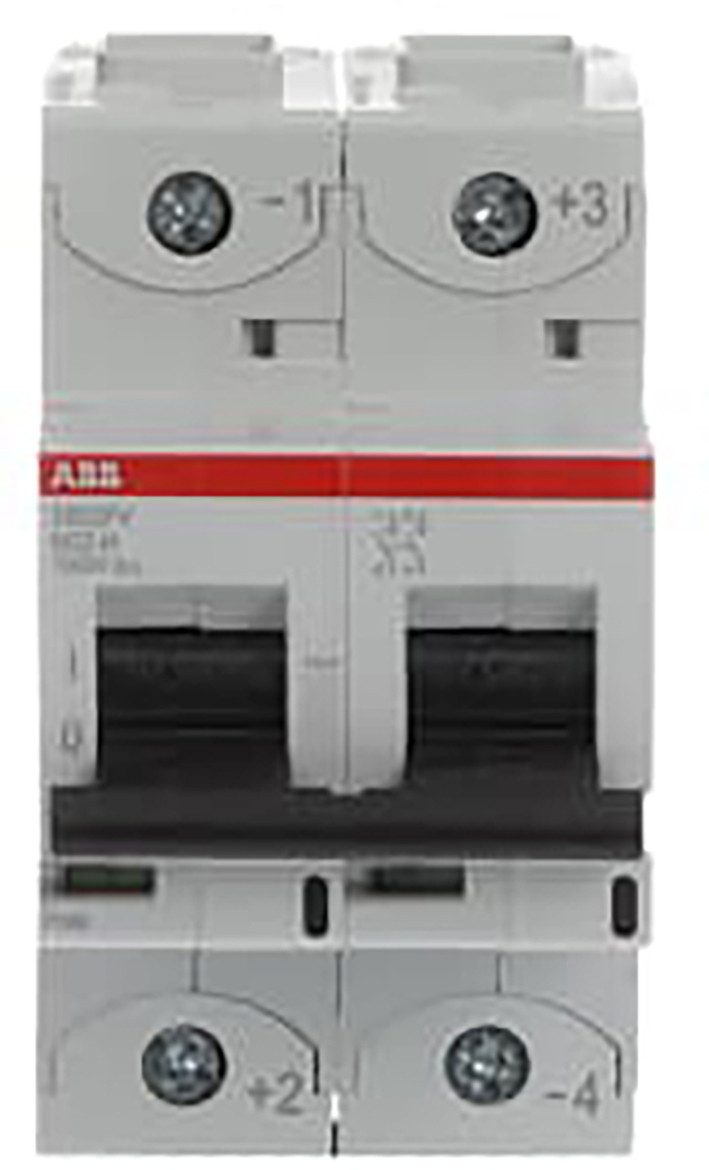 ABB Componenten System pro M compact Lastscheider S800PV-M 2P 32a 0,5ka @ 1000VDC fotovoltaisch