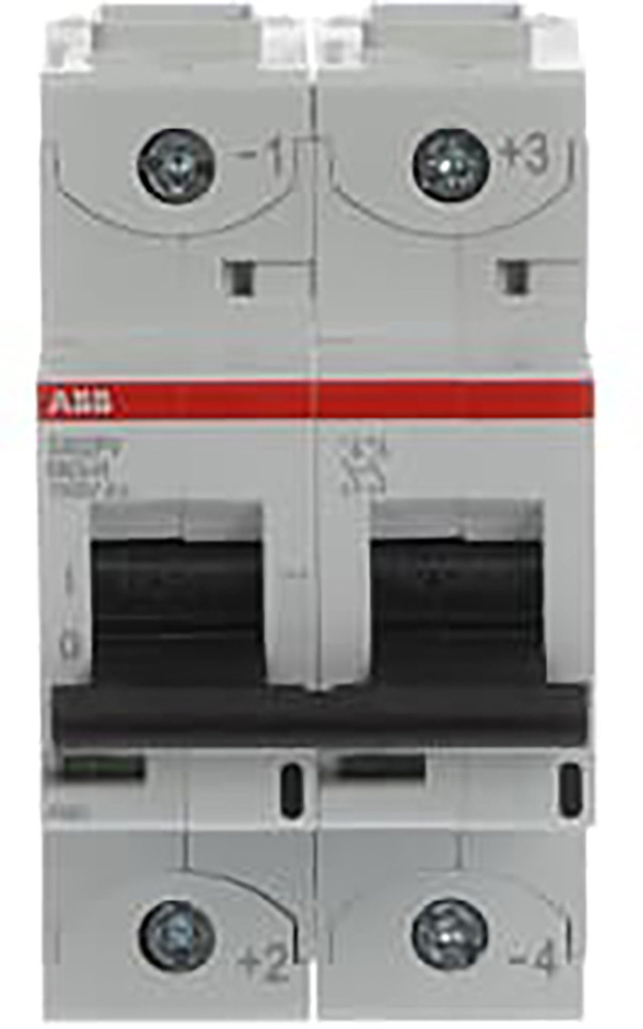 ABB Componenten System pro M compact Lastscheider S800PV-M 2P 63a 0,5ka @ 1000VDC fotovoltaisch