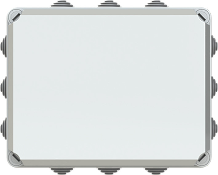 ABB Componenten Luca Kabeldoos Met invoertule V.V. snelsluiters, ip55, ral7035, afm. 160x13