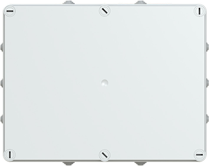 ABB Componenten Luca Kabeldoos Met invoertule V.V. snelsluiters, ip55, ral7035, afm. 310x24