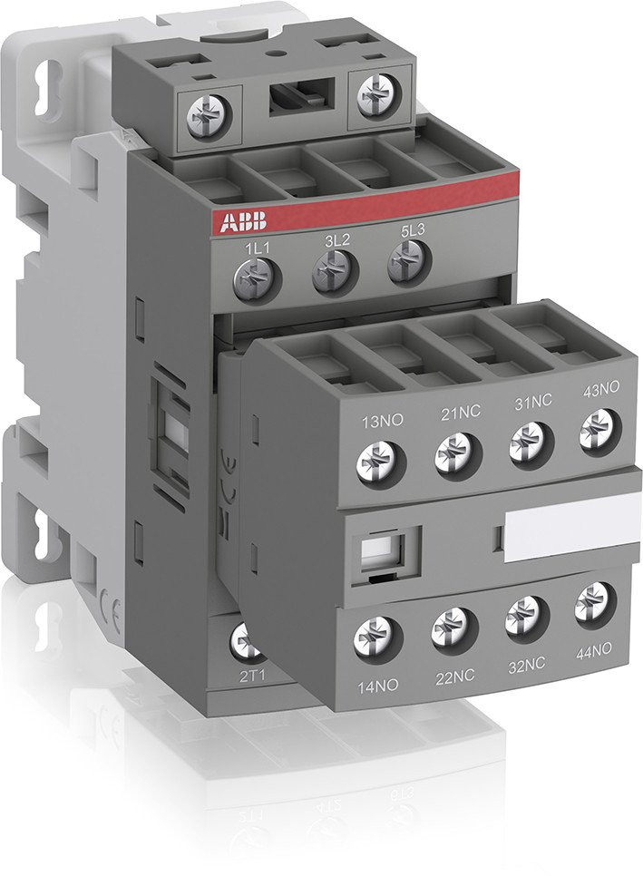 ABB Componenten Magneetschakelaar / AF Magneetschakelaar 4KW 400V 3P hulpcontact 2no + 2NC met laag spoelverm