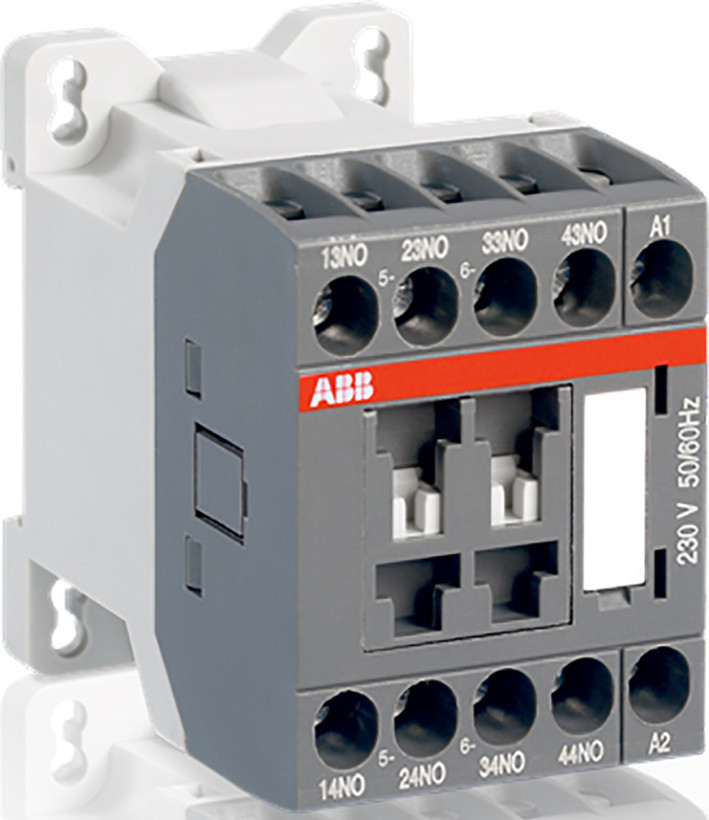 ABB Componenten Magneetschakelaar / A Hulprelais 6a (ac15), 4no/0NC, 230V 50/60HZ