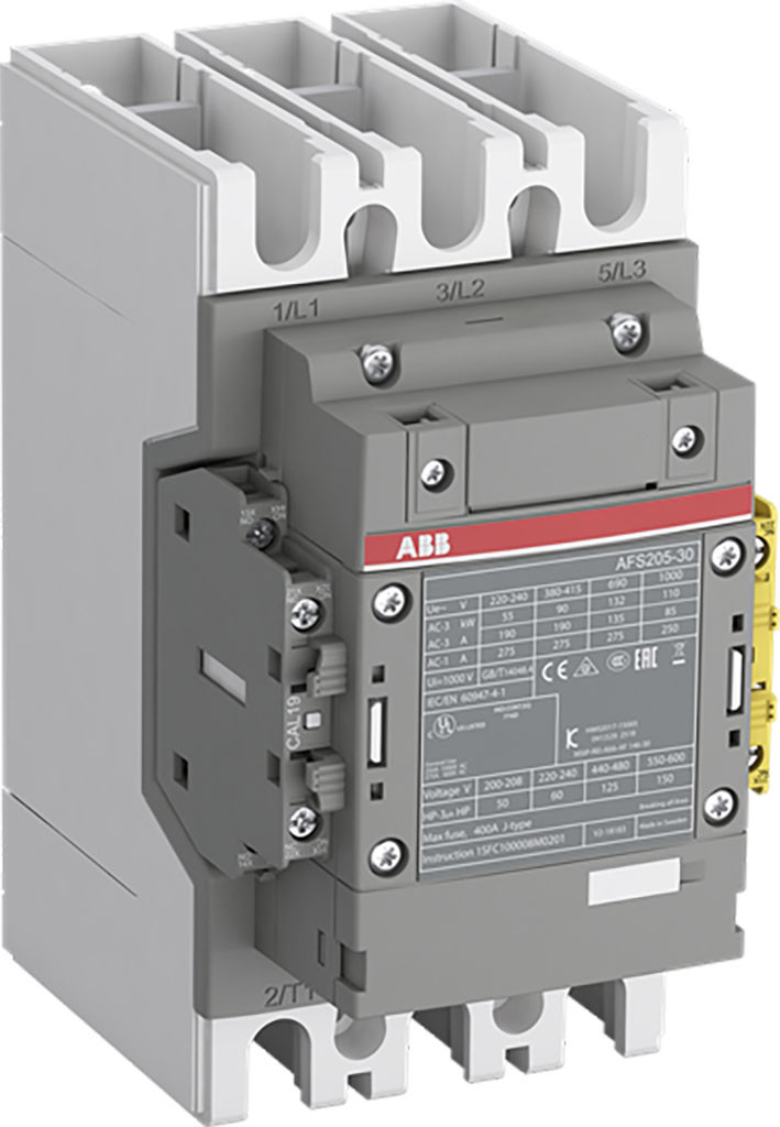 ABB Componenten Magneetschakelaar / AFS Magneetsch. 110KW 400V 3-polig spoel code: 12 groot spanningsbereik hu