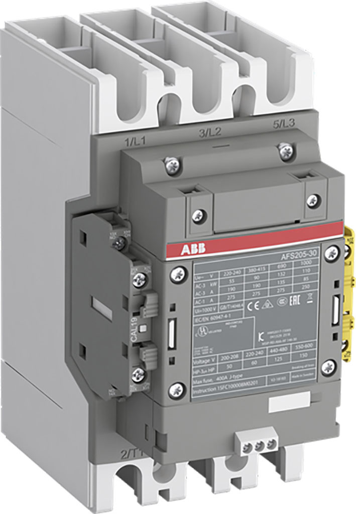 ABB Componenten Magneetschakelaar / AFS Magneetsch. 110KW 400V 3-polig spoel code: 34 groot spanningsbereik hu