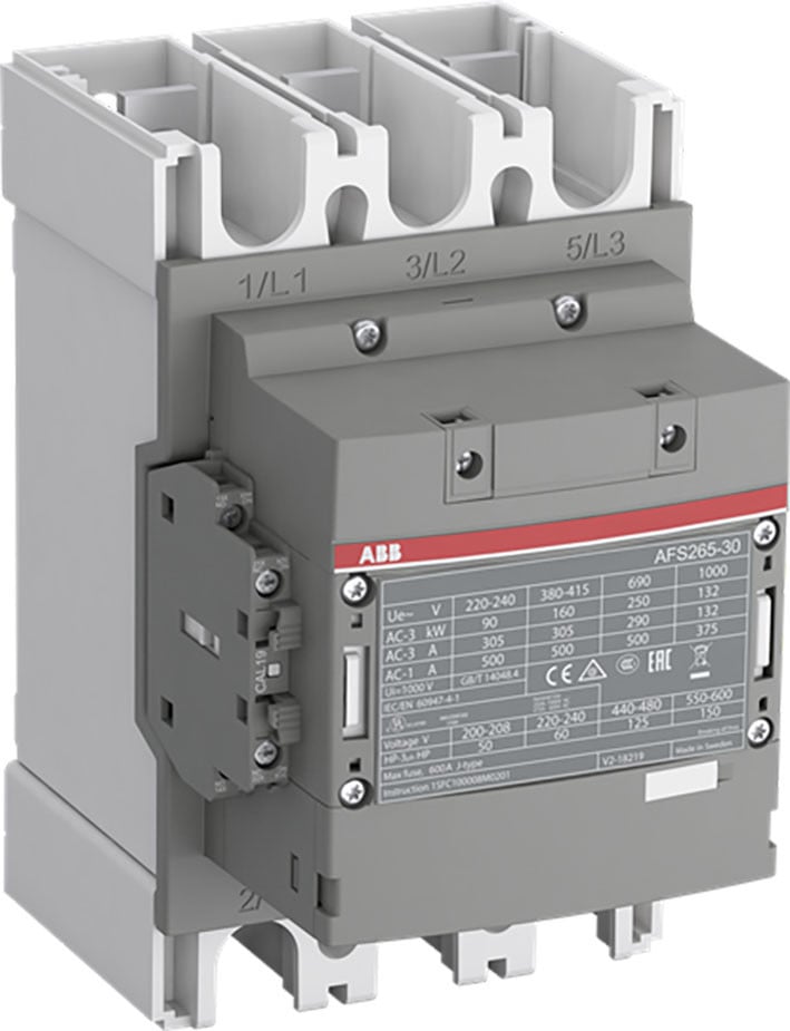 ABB Componenten Magneetschakelaar / AFS Magneetsch. 132KW 400V 3-polig spoel code: 13 groot spanningsbereik hu