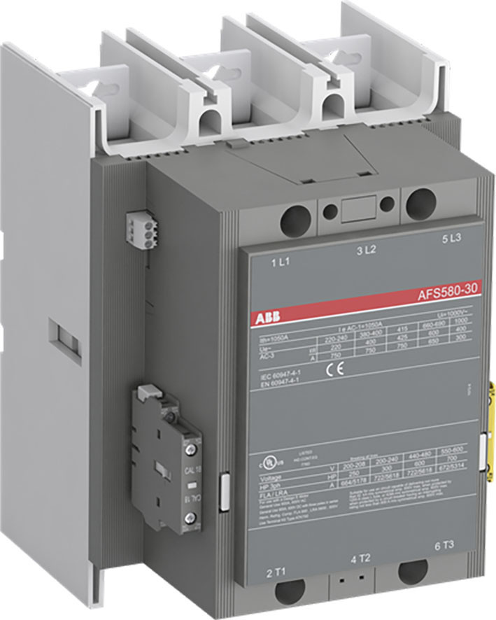 ABB Componenten Magneetschakelaar / AFS Magneetsch. 315KW 400V 3-polig spoel code: 71 groot spanningsbereik hu