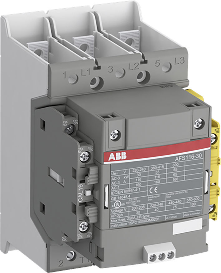 ABB Componenten Magneetschakelaar / AFS Magneetsch. 55KW 400V 3-polig vlag aansl spoel code: 33 groot spanning