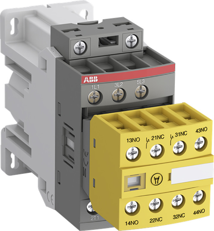 ABB Componenten Magneetschakelaar / AFS Veiligeheids Magneetschakelaar 3 polig 4 KW 400V, aux 2 M, 2 V spoel 2