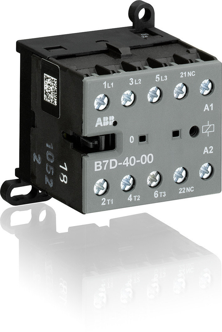 ABB Componenten Magneetschakelaar / B mini Mini Contactor BC7 serie 4P, 24VDC, ontstoringsblok