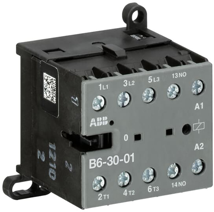ABB Componenten Magneetschakelaar / B mini Mini Magneetsch. 4KW 400vac 3polig spoelcode (0..2) hulpcontact 1NC