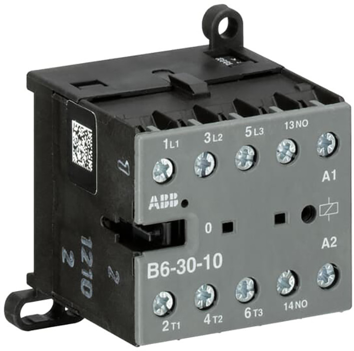 ABB Componenten Magneetschakelaar / B mini Mini Magneetsch. 4KW 400vac 3polig spoelcode (0..2) hulpcontact 1no