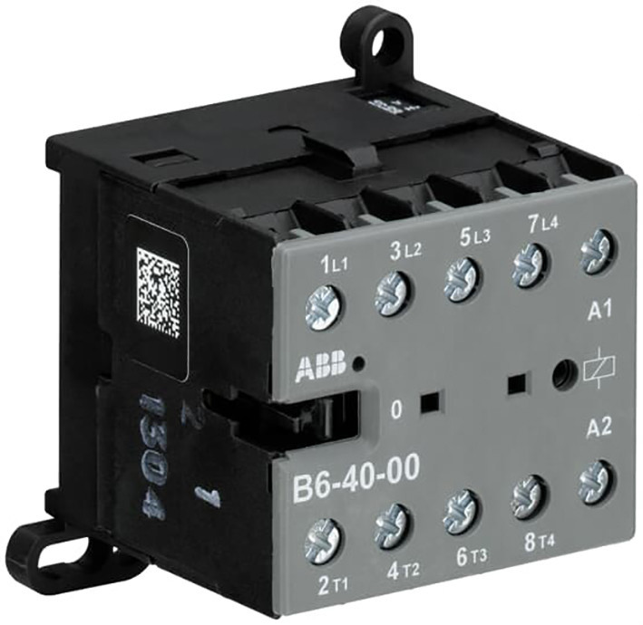 ABB Componenten Magneetschakelaar / B mini Mini Magneetsch. 4KW 400vac 4polig spoelcode (8..4) hulpcontact 0no +