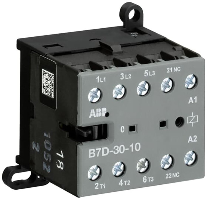 ABB Componenten Magneetschakelaar / B mini Mini Magneetsch. 5,5KW 400vac 3polig spoelcode (0..1) hulpcontact 1no