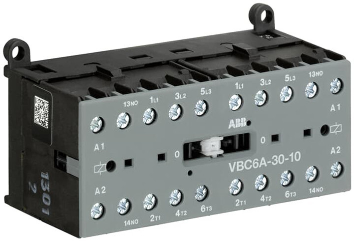 ABB Componenten Magneetschakelaar / B mini Mini Omkeermagneetsch. 4KW 400vac 3polig spoelcode (0..1) hulpcontact