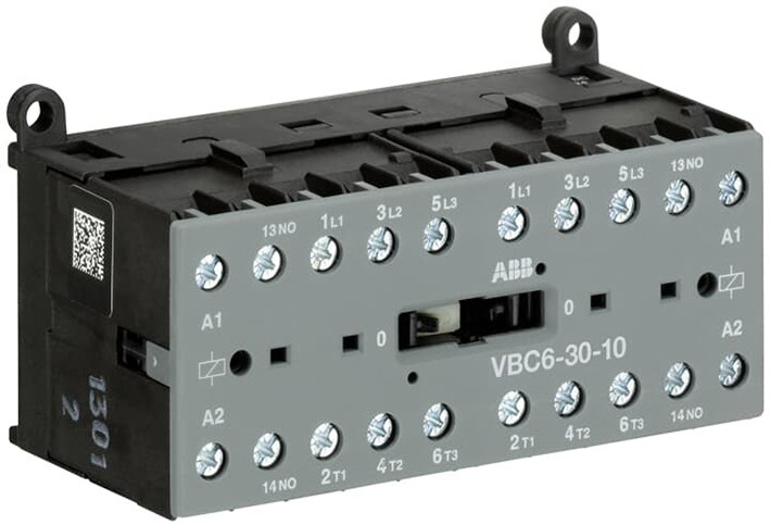 ABB Componenten Magneetschakelaar / B mini Mini Omkeermagneetsch. 4KW 400vac 3polig spoelcode (0..5) hulpcontact