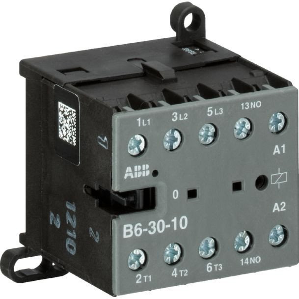 ABB Componenten Magneetschakelaar / B mini Mini Magneetsch. 4KW 400vac 3polig spoelcode (0..3) hulpcontact 1no