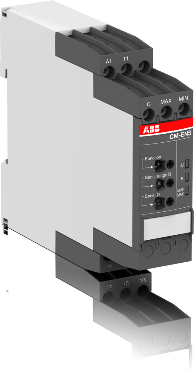 ABB Componenten Monitorings relais / CM-E Vloeistof Niveau relais 1W response sens. 0,1-1000 kohm a1-a2=24-240 V