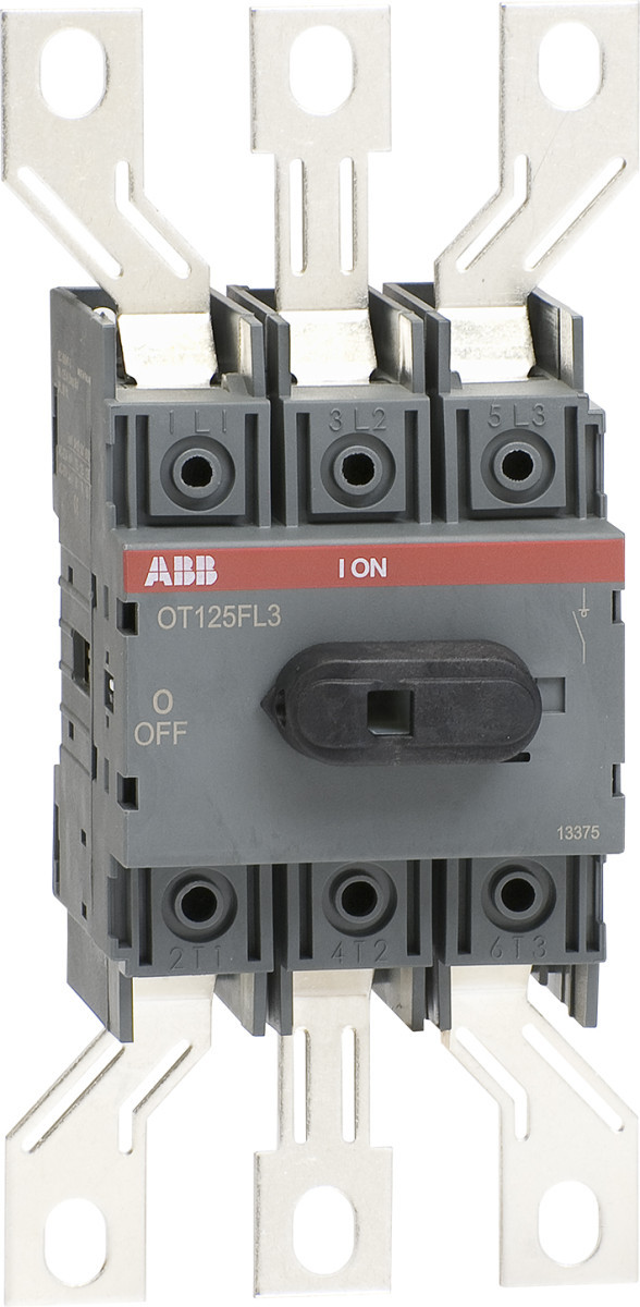 ABB Componenten OT Lastscheider 3P, 125 A bodem / din-rail montage beide kanten verlengde