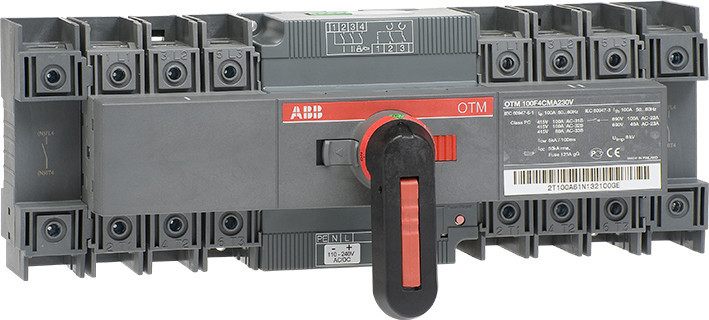 ABB Componenten Transfer Switch Omkeerschakelaar, 100a 4P motor bediend 24 VDC