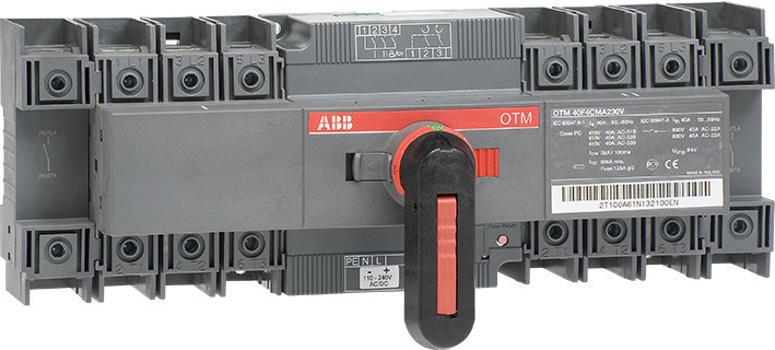 ABB Componenten Transfer Switch Omkeerschakelaar, 40a 4P motor bediend 24 VDC