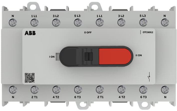 ABB Componenten OT Plus Transfer Switch Ot Plus omschakelaar framemaat G2 80a, 4P