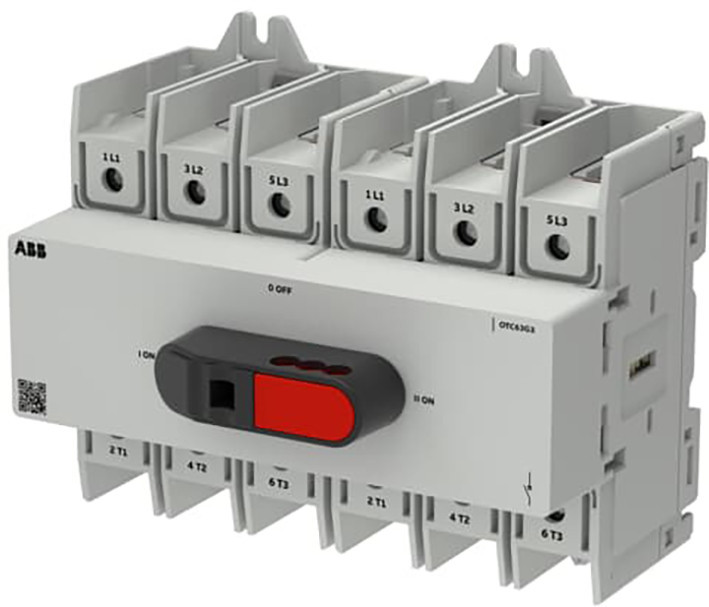 ABB Componenten OT Plus Transfer Switch Ot Plus omschakelaar framemaat G3 63a, 3P