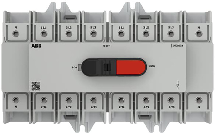 ABB Componenten OT Plus Transfer Switch Ot Plus omschakelaar framemaat G3 63a, 4P