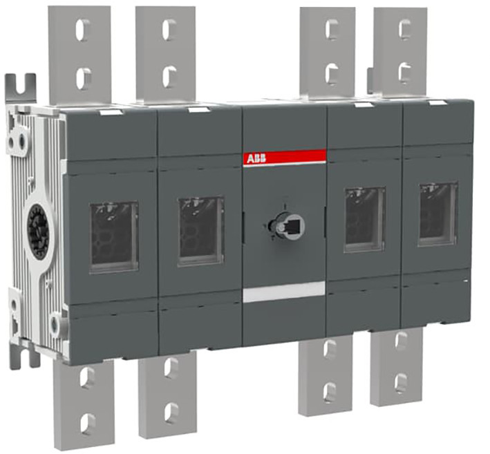 ABB Componenten OT Voorzijde Bediende lastscheider 4 polig, basis montage handgreep en as