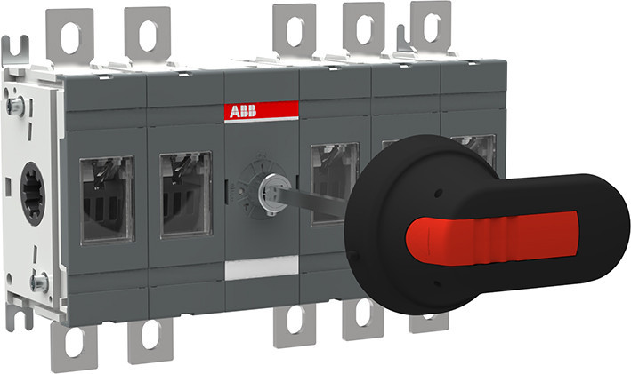ABB Componenten OT Voorzijde Bediende lastscheider, 5- P ole, 250 A DC-21B / 800VDC