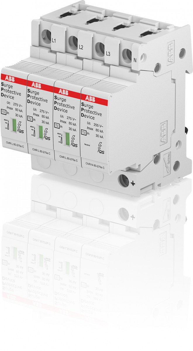 ABB Componenten System pro M compact Overspanning Beveiliging ovr pro M compact ovr T2 3N 80-275S P QS